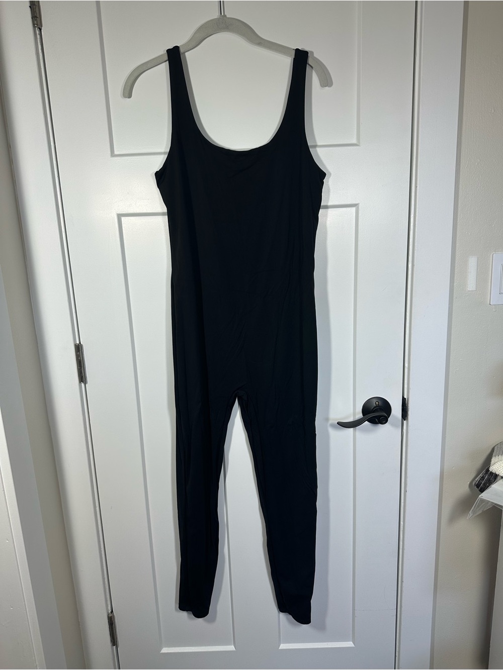Source Unknown Black Sleeveless Fitted Jumpsuit